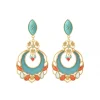 Capraia pierced stud earrings - turquoise