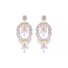 Chiara pierced stud drop earrings - violet