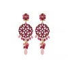 Chiara pierced stud earrings - roses