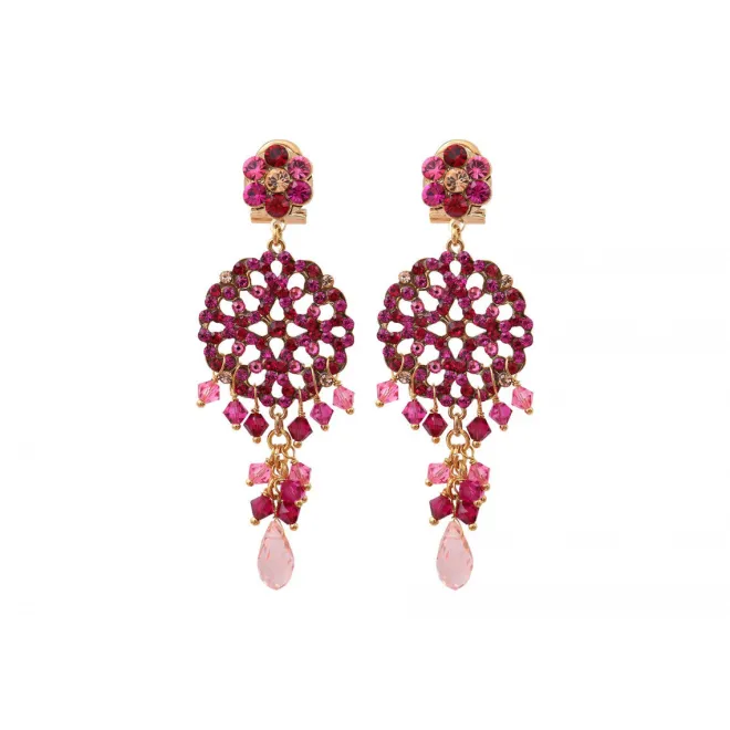 Chiara pierced stud earrings - roses