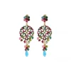 Chiara round stud earrings - multicoloured
