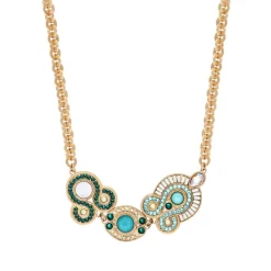 Circus Adjustable Short Chain Necklace - Blue