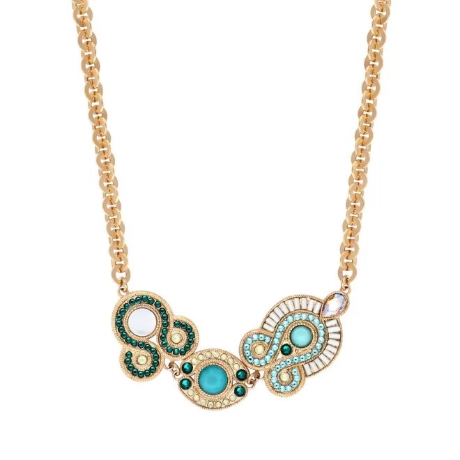 Circus Adjustable Short Chain Necklace - Blue