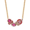 Circus Adjustable Short Chain Necklace - Fuchsia Pink