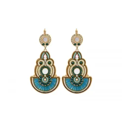 Circus large sleeper earrings - blue