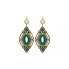 Circus sleeper drop earrings - blue