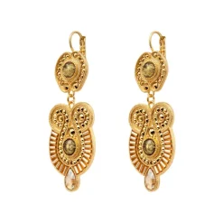 Circus sleeper earrings - gold