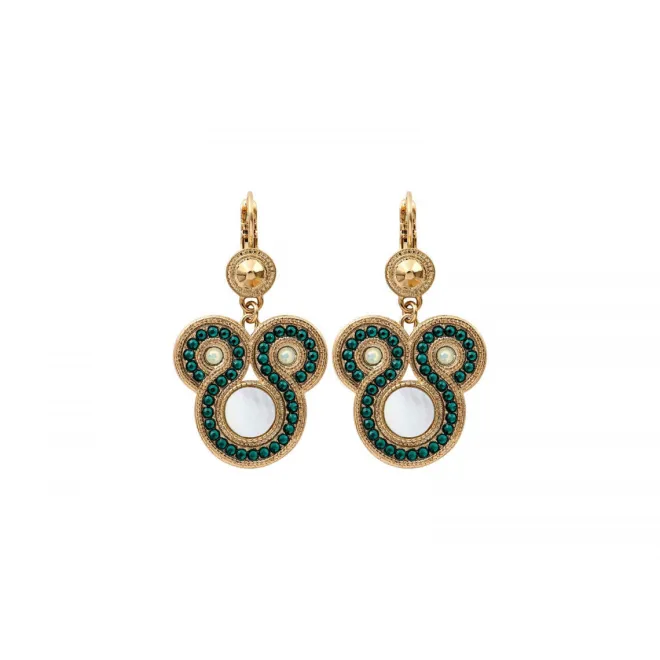 Circus sleeper earrings - blue