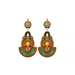 Circus sleeper earrings - green