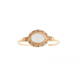 Claudia bangle bracelet - white