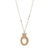 Claudia pendant necklace - white
