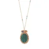 Claudia pendant necklace - green