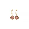 Claudia pierced stud earrings - pink mother-of-pearl
