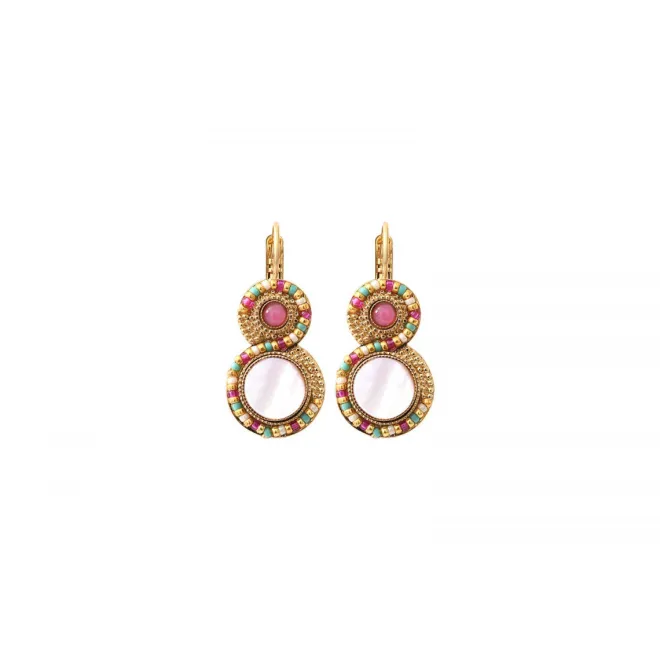 Claudia sleeper earrings - white