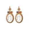 Claudia sleeper earrings - mother-of-pearl