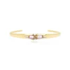 Dakota adjustable bangle bracelet - pearl