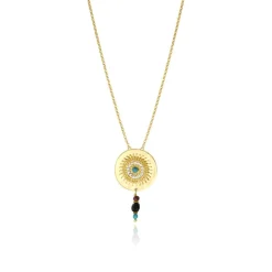Dakota Adjustable Delicate Pendant Necklace - Multicolored