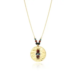 Dakota Adjustable Pendant Necklace - Multicolored