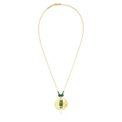 Dakota Adjustable Pendant Necklace - Green