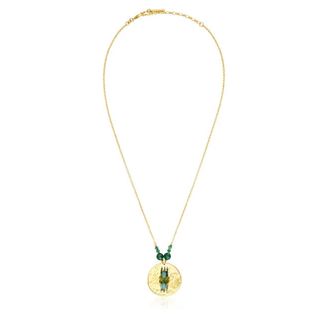 Dakota Adjustable Pendant Necklace - Green