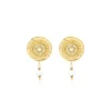 Dakota delicate earrings - pearl
