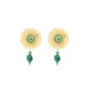Dakota delicate earrings - green