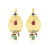 Dakota wide earrings - multicoloured
