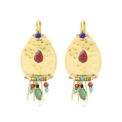 Dakota wide earrings - multicoloured