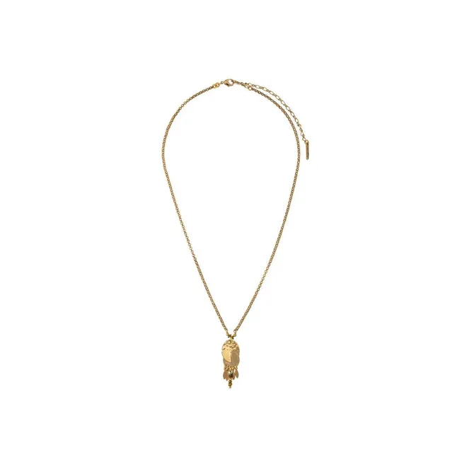 Delicate Toi&Moi pendant necklace - gold