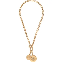 Farah Adjustable Pendant Necklace - Gold