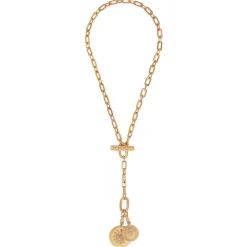Farah pendant chain necklace - gold