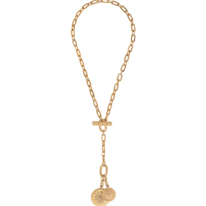 Farah pendant chain necklace - gold
