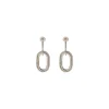 Farah pierced stud earrings - silver
