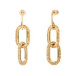 Farah pierced stud earrings - gold