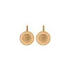 Farah round sleeper earrings - gold