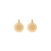 Farah thin sleeper earrings - gold
