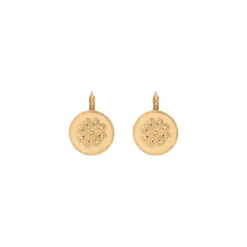Farah thin sleeper earrings - gold