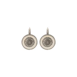 Farah thin sleeper earrings - silver