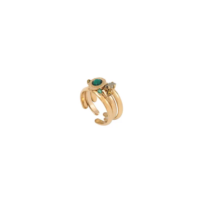 Fujita adjustable ring - green