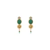 Fujita clip-on earrings - green