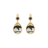 Fujita clip-on earrings - white