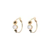 Fujita hoop earrings - white