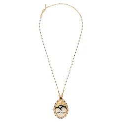 Fujita pendant necklace - white