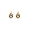 Fujita sleeper earrings - white