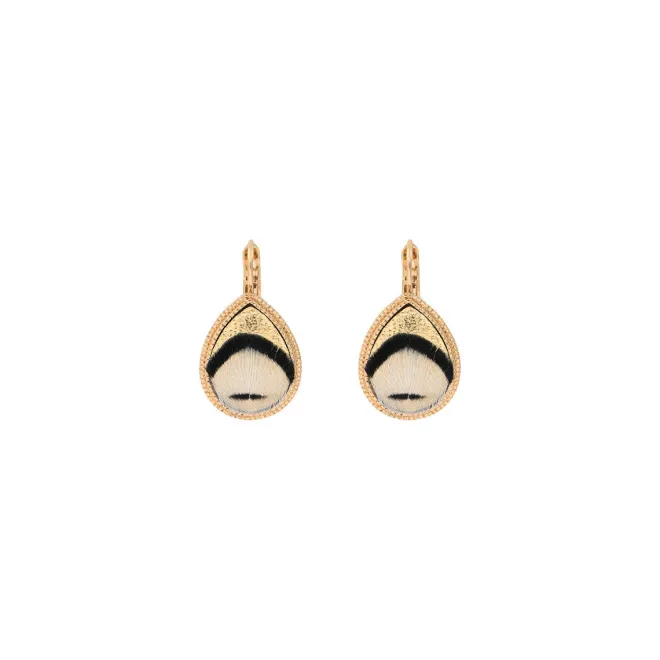 Fujita sleeper earrings - white