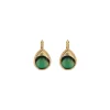 Fujita sleeper earrings - green