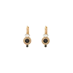 Fujita small sleeper earrings - white