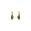 Fujita small sleeper earrings - green