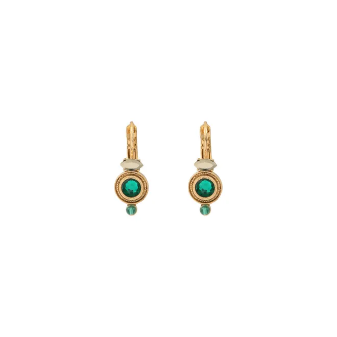 Fujita small sleeper earrings - green