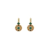 Fujita thin sleeper earrings - green